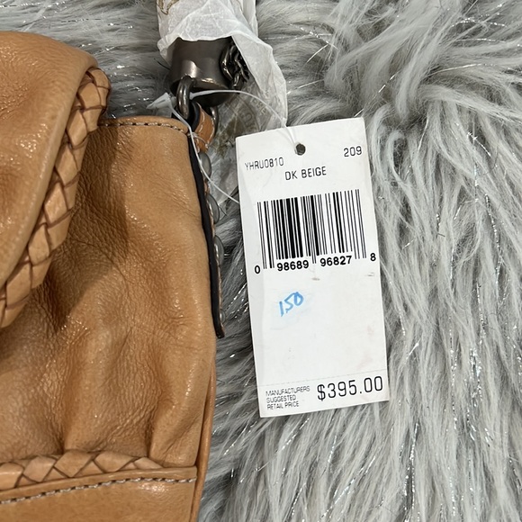 New Vintage Juicy Couture Beige Leather Satchel Bag NWT - Picture 4 of 13